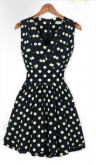 Vestido Poá Black